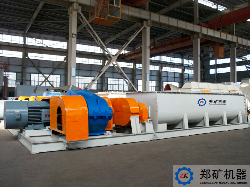 青島年產(chǎn)20萬方陶粒生產(chǎn)線項目雙軸攪拌機